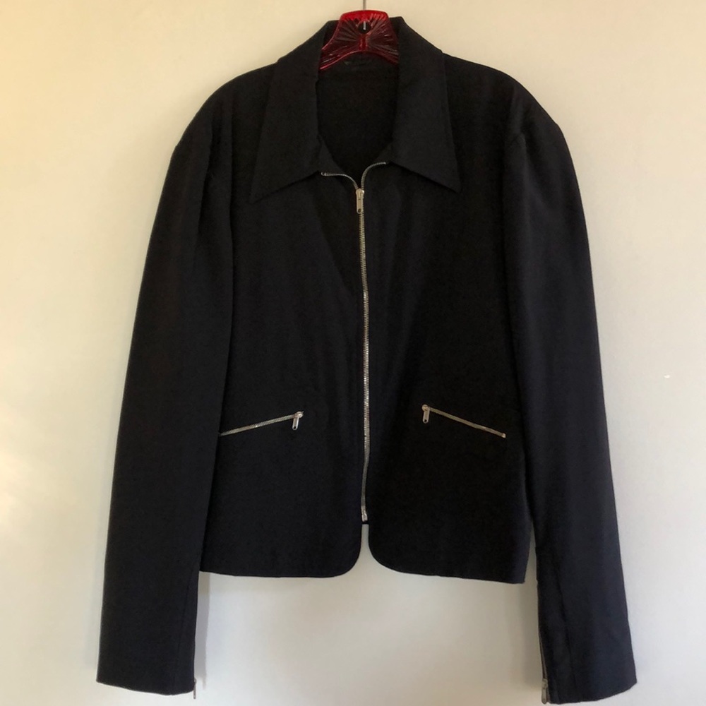Costume National Homme zippered nylon jacket.